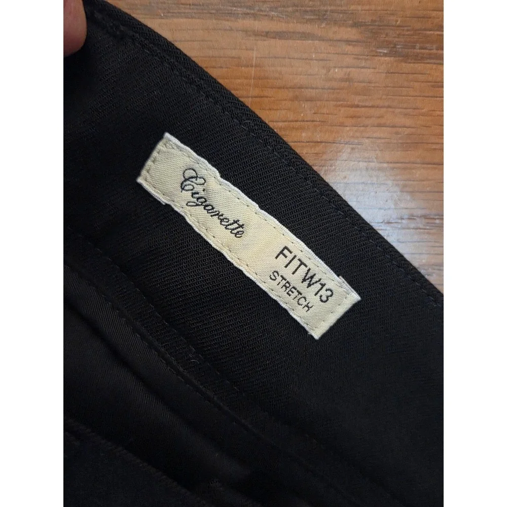 Weekend Max Mara Black Cigarette FITW13 Stretch Trousers Pants Womens Size 10 42